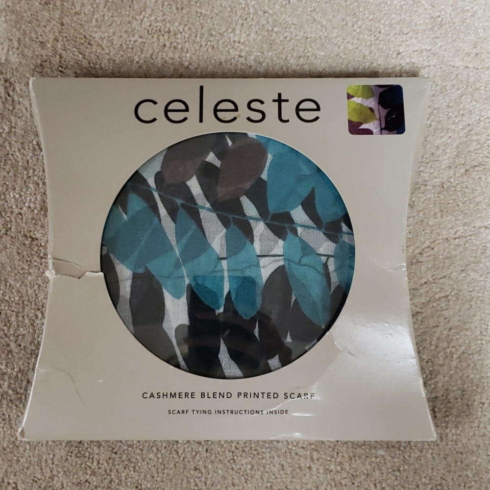 Celeste Cashmere Blend Printed Scarf